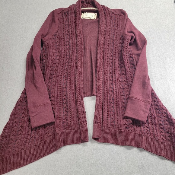 Anthropologie Sweaters - Anthropologie‎ Saturday Sunday Cardigan Sweater Womens Size S Burgundy Comfycore
